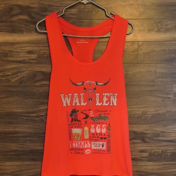 Amazon Essentials Tops - Morgan Wallen Hot PINK Graphic Racerback Tank Women's XXL